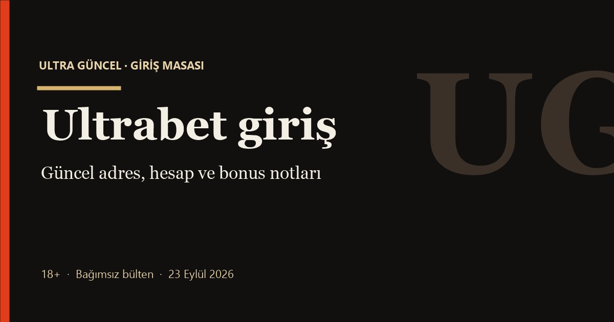 Cover of the Ultrabet login bulletin: current address, account, and bonus notes